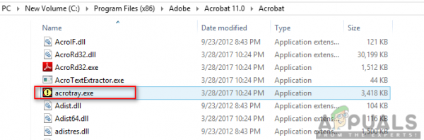 Как отключить Adobe AcroTray.exe при запуске