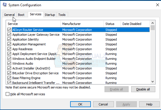 Исправлено: MSCONFIG не сохраняет изменения в Windows 10.