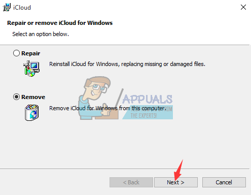 Как удалить iCloud в Windows 10