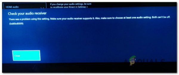 Как исправить ошибку аудиоприемника 0x80bd0009 на Xbox One?