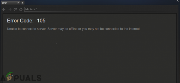 Исправлено: код ошибки Steam -105 «невозможно подключиться к серверу».