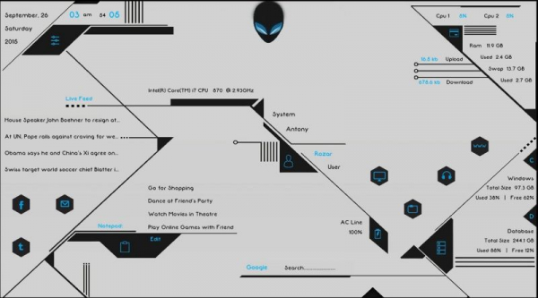 Лучшие скины Rainmeter для Windows 10