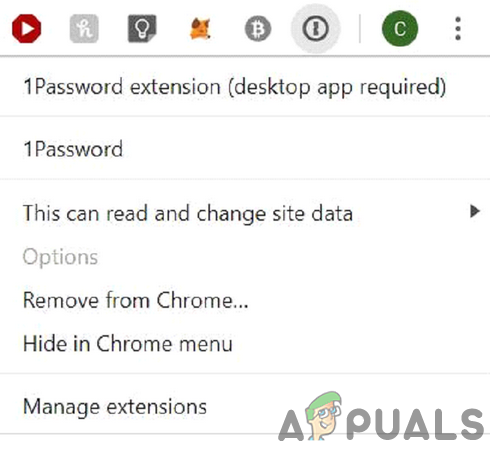 Расширение 1Password для Chrome не работает [решено]