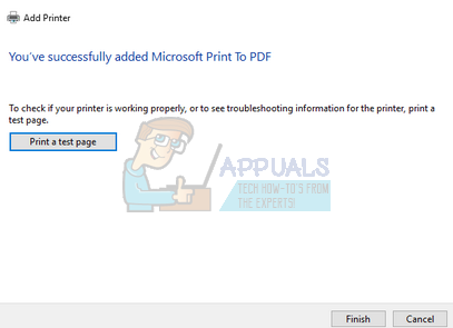 Как добавить или удалить Microsoft Print в PDF