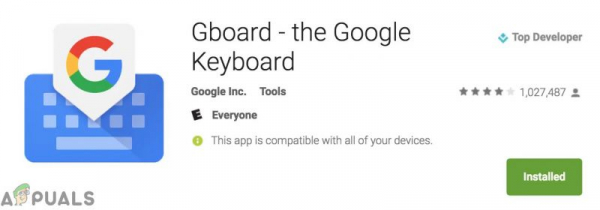 Исправлено: Gboard не работает