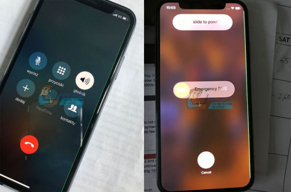 Проблема с зеленой линией на iPhone X