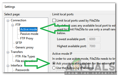 Как исправить ошибку «Не удалось получить список каталогов» в FileZilla