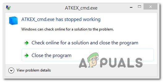 Как исправить перестал работать ATKEX_cmd.exe