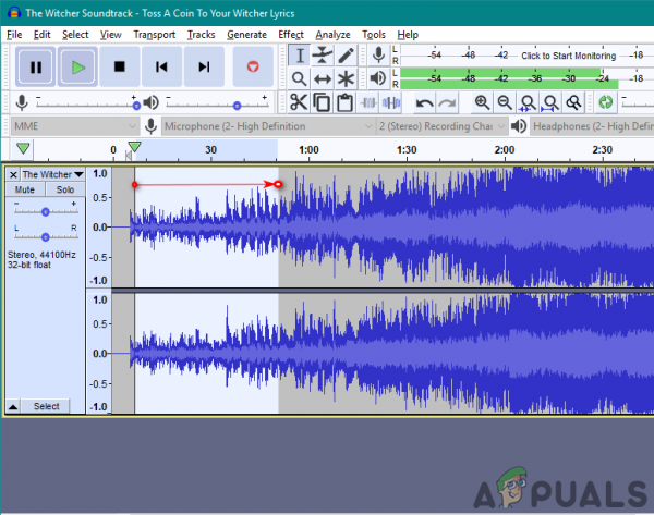 Как удалить вокал в Audacity?