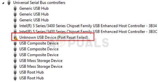 Как исправить ошибку сброса неизвестного порта USB-устройства в Windows 10?