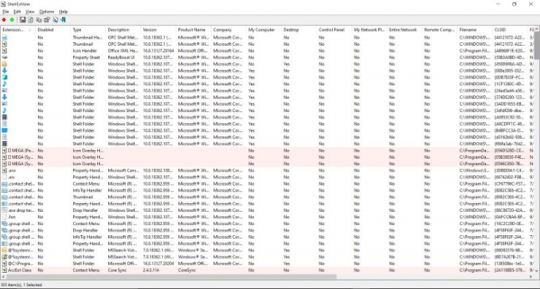 Как ускорить загрузку контекстного меню Windows 10 с помощью ShellExView