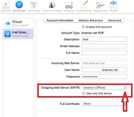 Как изменить порт SMTP в Apple Mail (MacOS)