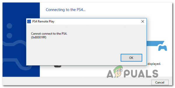 Как исправить ошибку дистанционного воспроизведения PS4 0x80001FFF