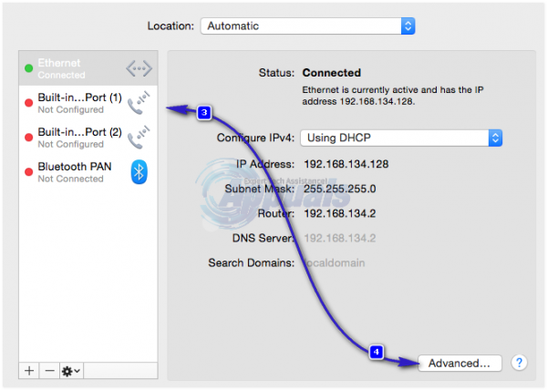 Как изменить DNS в Mac OS X