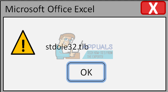 Исправлено: ошибка Microsoft Excel 2007 stdole32.tlb