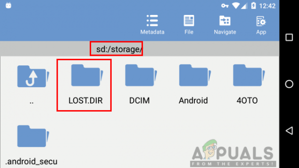 Что такое папка LOST.DIR на устройствах Android?
