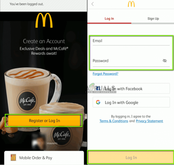 Исправлено: приложение McDonald’s не работает на телефоне Android