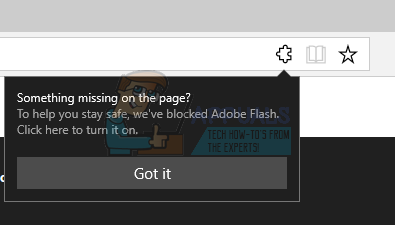 Исправлено: Flash Player не работает в Microsoft Edge.